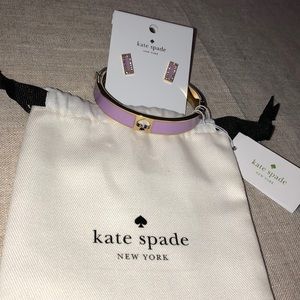 Kate Spade bangle and earring set